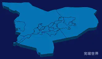 echarts武威市民勤县geoJson地图3d地图实例旋转动画